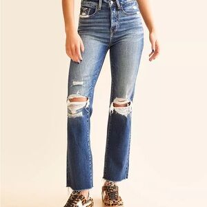 Women’s Buckle Black Jeans Fit No. 35 Cropped Straight Stretch Jean